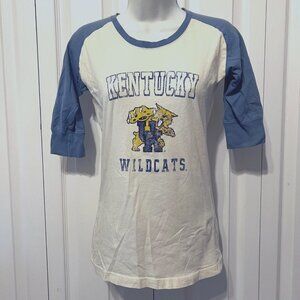 NCAA By KA Inc.-Vintage Kentucky Wildcats Women's Fitted Jersey Shirt-Cotton